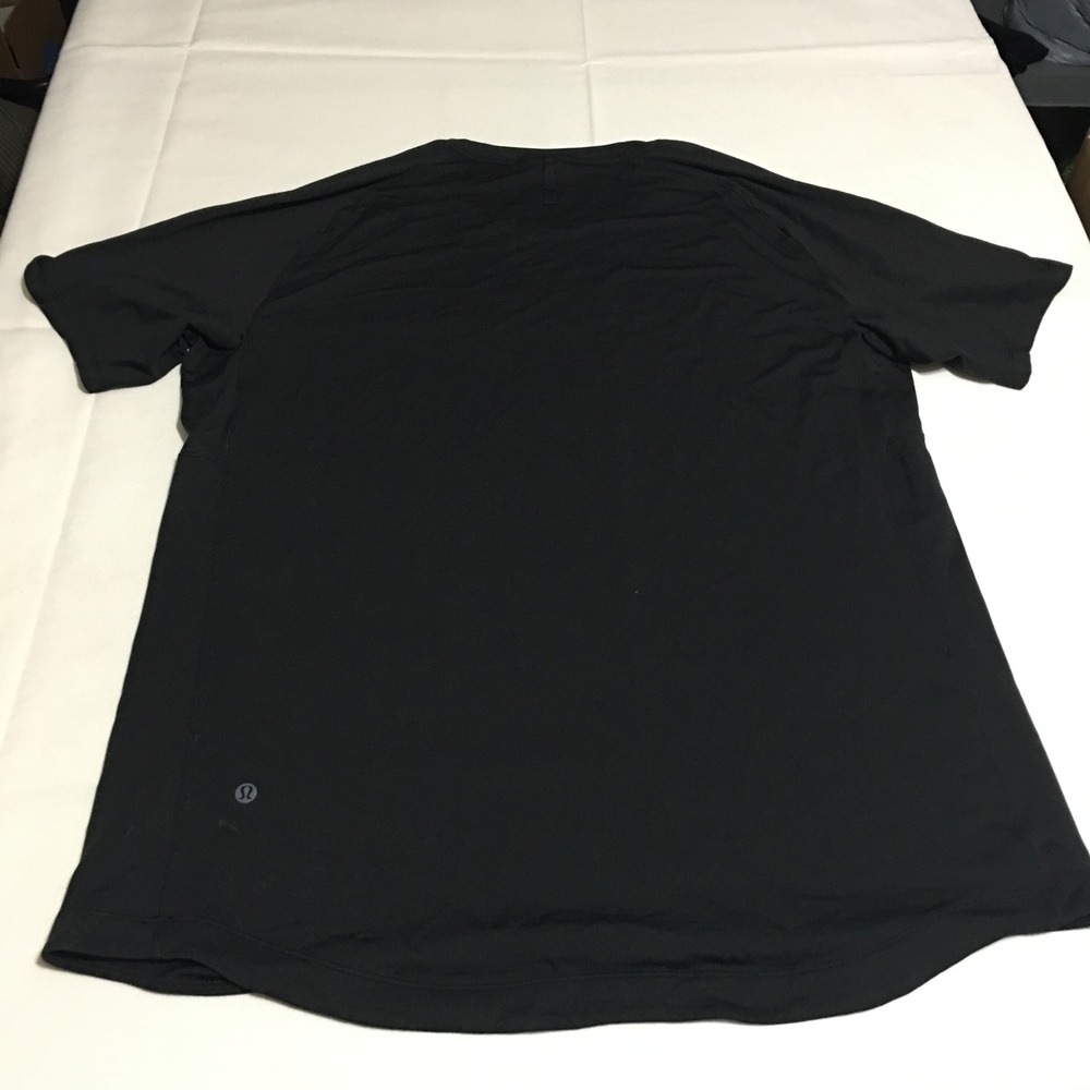 Lululemon Metal Vent Tech Short Sleeve Shirt Mens Large Black Better Each Day